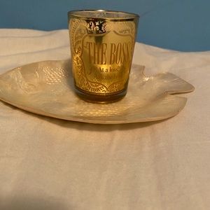 White candle for purity and cleansing